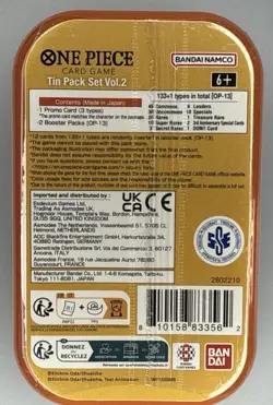 One Piece Tin Pack Set Vol. 2 Portgas D. Ace Tin FACTORY SEALED - Image 4