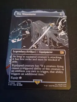 MTG FINAL FANTASY THE MASAMUNE BORDERLESS RARE - Image 1