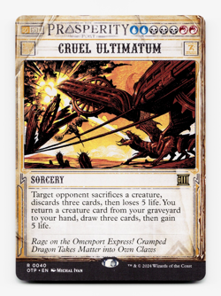 Cruel Ultimatum [Outlaws of Thunder Junction: Breaking News] MTG NM/M 💧💀🔥 - Image 1