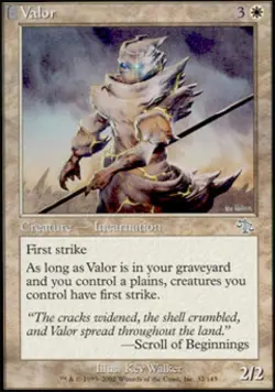 Valor - Light Play MTG Judgment - Image 1