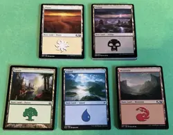 MTG Basic Lands - 20 Of Each Basic Type - 100 Total Lands - Mixed Sets - Image 1
