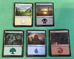 MTG Basic Lands - 20 Of Each Basic Type - 100 Total Lands - Mixed Sets - Image 1