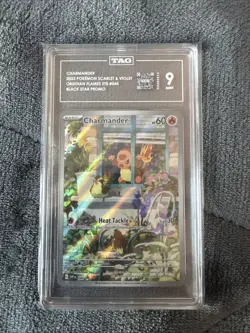 Charmander 044 Sv: Scarlet & Violet Promo Cards Holo TAG 9 MINT - Image 1