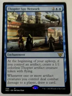 Thopter Spy Network Commander: Kamigawa: Neon Dynasty - MTG RARE - Image 1