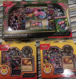 Pokemon Mega Venusaur EX Premium Collection And 2 Pokemon Day 30 Aniversary. - Image 1