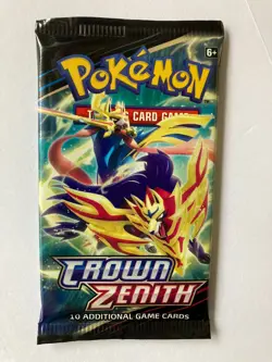 Pokemon Crown Zenith Booster Pack - 10 Cards / Pack - NEW / SEALED - Image 1