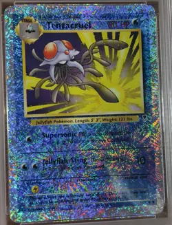 2002 Pokemon Legendary Collection Tentacruel #66 PSA 8 - Rare Reverse Foil - Image 2