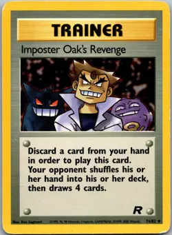 Imposter Oak's Revenge 76/82 Uncommon Team Rocket Pokemon Near Mint - Image 1
