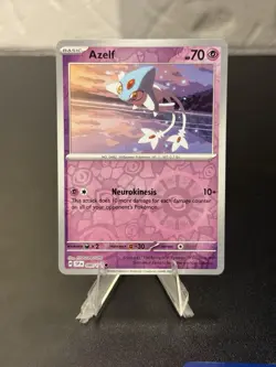 Reverse Holo Azelf #080/191 Common SV08: Surging Sparks Pokemon - Image 1