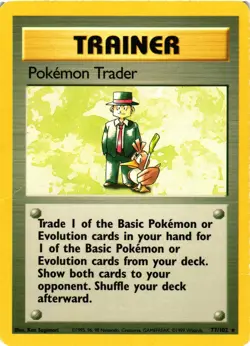 Pokemon TCG Trader 77/102 Base Set Trainer DMG - Image 1
