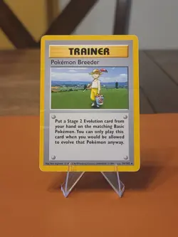 Pokemon Breeder - 76/102 - Pokemon Base Set (Shadowless) DMG CREASED - Image 1