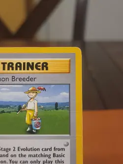 Pokemon Breeder - 76/102 - Pokemon Base Set (Shadowless) DMG CREASED - Image 3