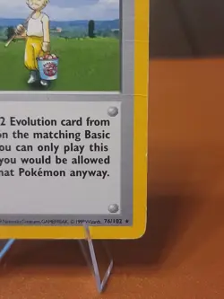 Pokemon Breeder - 76/102 - Pokemon Base Set (Shadowless) DMG CREASED - Image 4