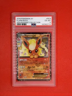 Flareon EX #RC6/RC30 - 2016 Pokemon XY Generations Radiant Collection PSA 6 - Image 1