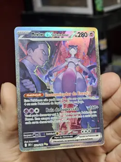 (Portuguese) Pokemon TCG Mewtwo Ex Da Equipe Rocket 231 Destined Rivals SIR NM - Image 1