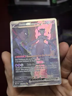 (Portuguese) Pokemon TCG Mewtwo Ex Da Equipe Rocket 231 Destined Rivals SIR NM - Image 3