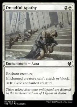 Dreadful Apathy 011/254 Theros Beyond Death MTG Magic the Gathering card - Image 1