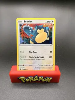 Pokemon Snorlax SWSH119 Sword & Shield Black Star Promo Holo NM SWIRL - Image 1