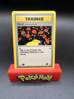 POKEMON SLEEP! 79/82 1ST EDITION TRAINER TEAM ROCKET LP-NM SNORLAX - Image 1