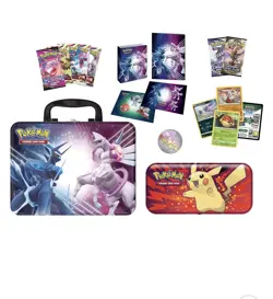 Pokemon Pencil Case/Treasure Chest 2 Tin Set Costco 7 packs 3 Holograms NEW - Image 3