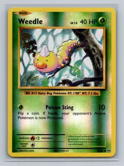 Pokemon XY - Evolutions #5/108 Weedle Reverse Holo Common - Image 1