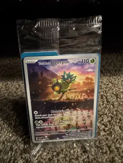Teal Mask Ogerpon SVP 123 NM/M Twilight Masquerade Sealed ETB Promo Pokemon TCG - Image 1
