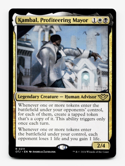 Kambal, Profiteering Mayor [Outlaws of Thunder Junction] MTG Magic NM/M ⚪💀 - Image 1