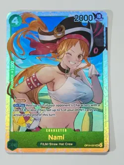 OP14-031 Nami SR One Piece OP14 The Azure Sea’s Seven English Near Mint #A2 - Image 3