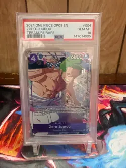 Zoro-Juurou (ST18-004) ST18-004 OP09 EN Treasure Rare PSA 10 GEM MT - Image 1