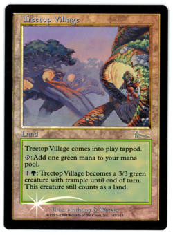 Treetop Village -- MTG (SP+/NM Quality FOIL) - Urza's Legacy - See scans!! - Image 1