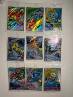2026 Pokemon First Partner Illustration Set Complete 9 Card 30th Anniversary - Image 1