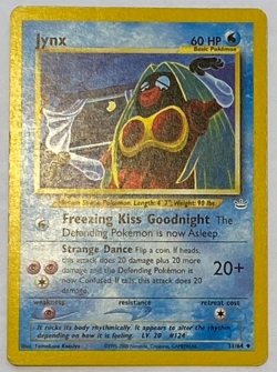 Pokemon TCG Card - 1x Jynx - #31/64 - Neo Revolution - Played MP Vintage - Holo - Image 1