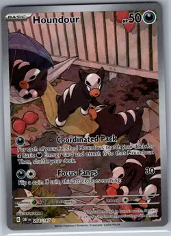 Houndour - 204/197 SV03: Obsidian Flames - Pokemon Card - NM - Image 1