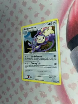 Pokemon TCG Ambipom 3/123 Holo Rare Card Mysterious Treasures NM - Image 1