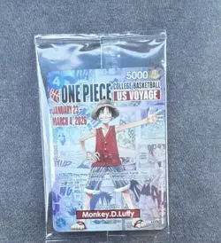 Bandai Namco Monkey.D.Luffy P-055 One Piece Promotion Character Card English CCG - Image 1