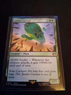 MTG FINAL FANTASY JUMBO CACTUAR RARE - Image 1