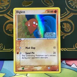 Pokemon TCG Diglett 50/100 Holo EX Crystal Guardians Stamped Card NM - Image 1
