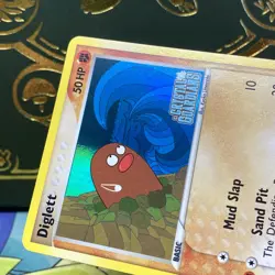 Pokemon TCG Diglett 50/100 Holo EX Crystal Guardians Stamped Card NM - Image 4