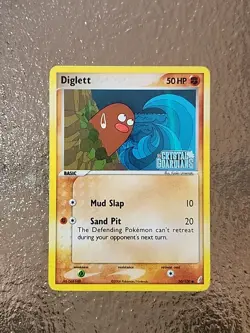 Pokemon TCG Diglett 50/100 Holo EX Crystal Guardians Stamped Card Regular NM - Image 1