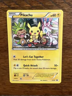 Pokemon Pikachu XY95 Black Star Promo Holo Card Basic Lightning 2016 - Image 1