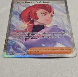 Pokemon TCG Team Rocket's Ariana 237/182 Sv10 Full Art Holo Trainer Card - Image 2