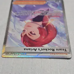 Pokemon TCG Team Rocket's Ariana 237/182 Sv10 Full Art Holo Trainer Card - Image 3