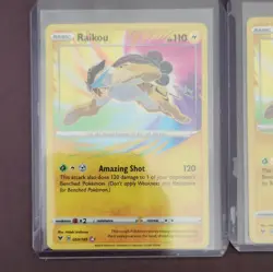 Pokemon Card Lot (5) Raikou Amazing Rare Vivid Voltage #050/185 Holo - Image 2