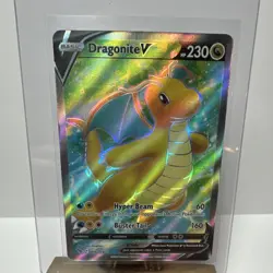 Dragonite V 076/078 Pokemon GO Full Art Ultra Rare Holo Card 230HP EN - Image 1
