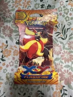 POKEMON XY FLASHFIRE BOOSTER PACK PYROAR ARTWORK UNOPENED - Image 1