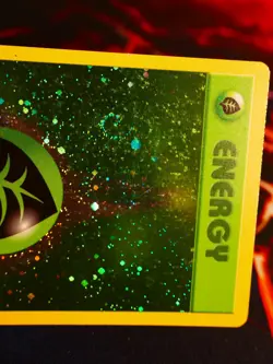 MP/HP Pokemon GRASS ENERGY Card 2002 ENERGIZE YOUR GAME Set Reverse Holo Promo#4 - Image 2