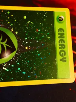 MP/HP Pokemon GRASS ENERGY Card 2002 ENERGIZE YOUR GAME Set Reverse Holo Promo#4 - Image 3
