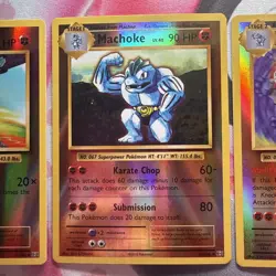 Pokemon Evolutions Reverse holo 59-58-57/108 Machop machoke machamp - Image 3