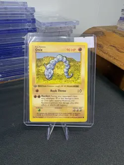 Pokemon 1st Edition Shadowless Onix 1999 WOTC 56/102 - Image 1