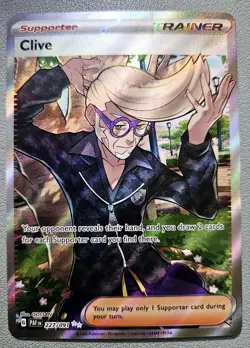 Clive - 227/091 - Full Art - Paldean Fates - Pokemon TCG - NM - Image 1